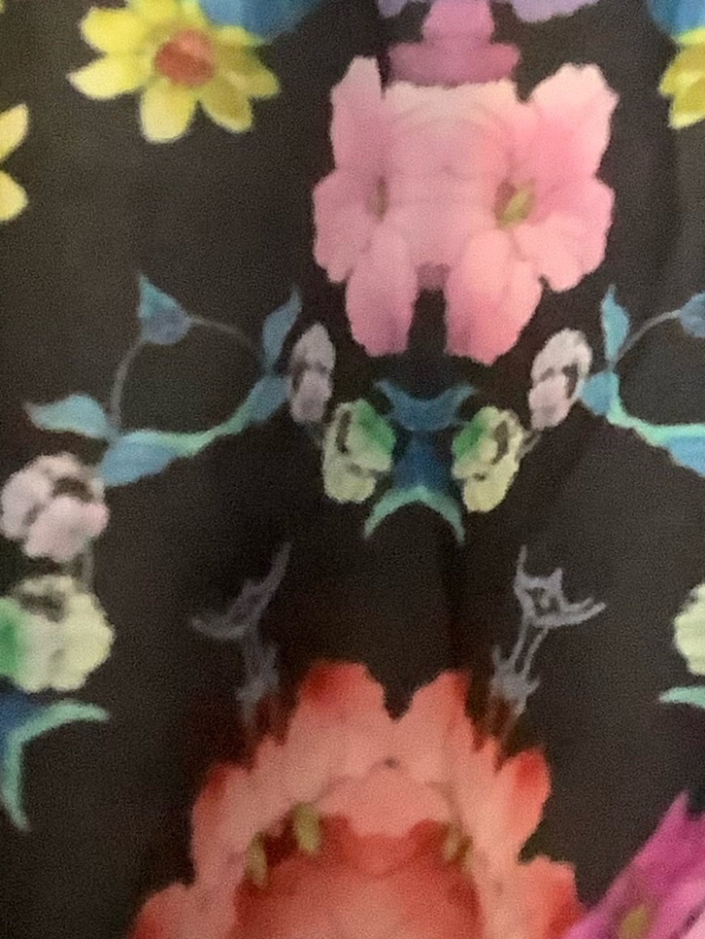 Johnny Was 100% silk XXL floral dress - Picture 7 of 8
